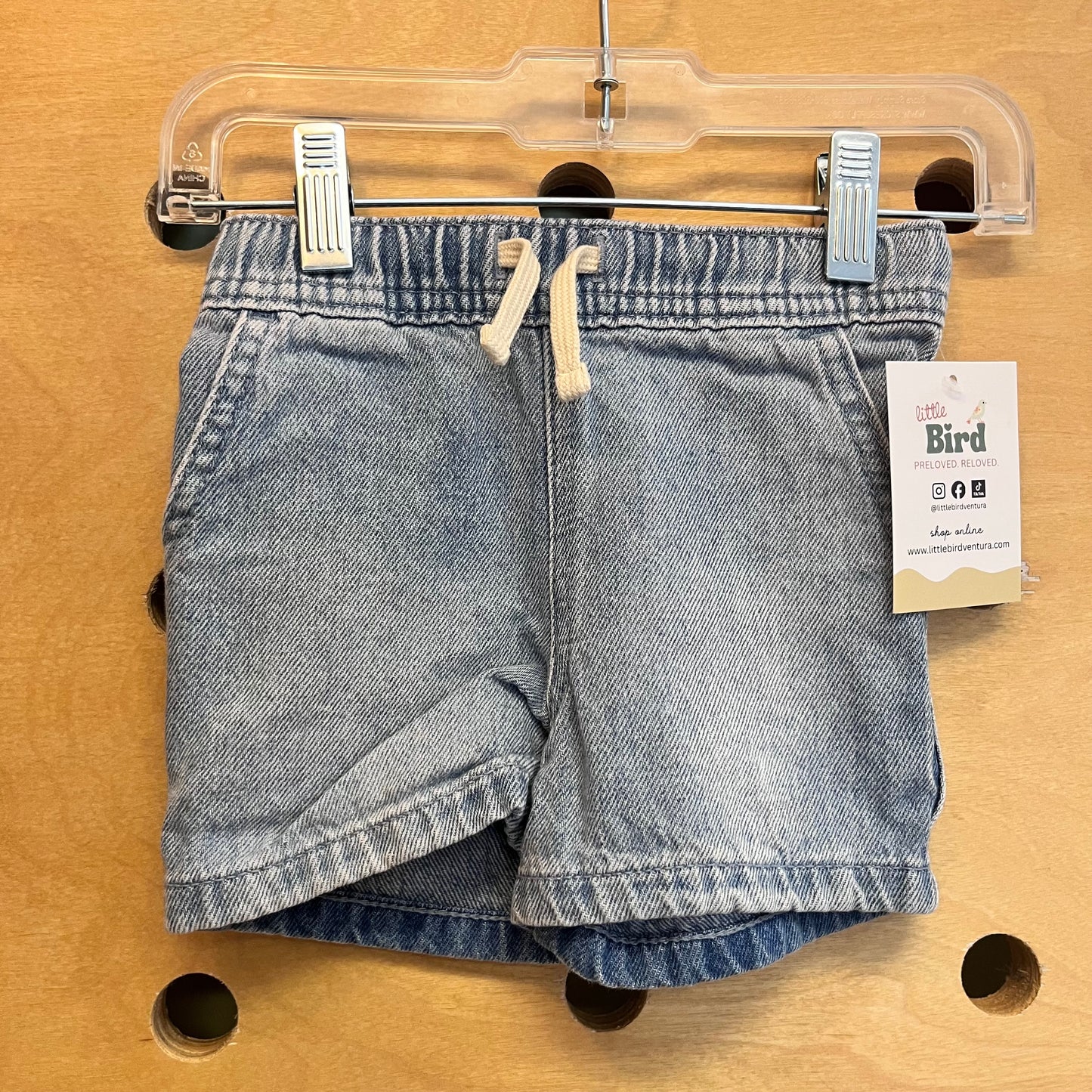 Light Wash Denim Shorts