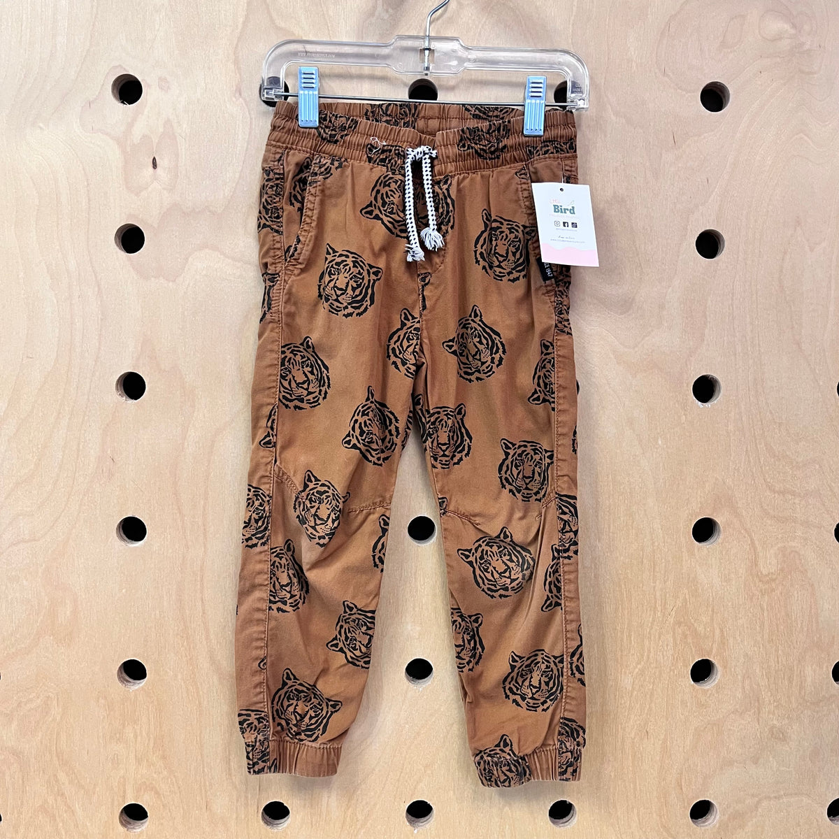 Brown/Blck Tiger Drawstring Joggers
