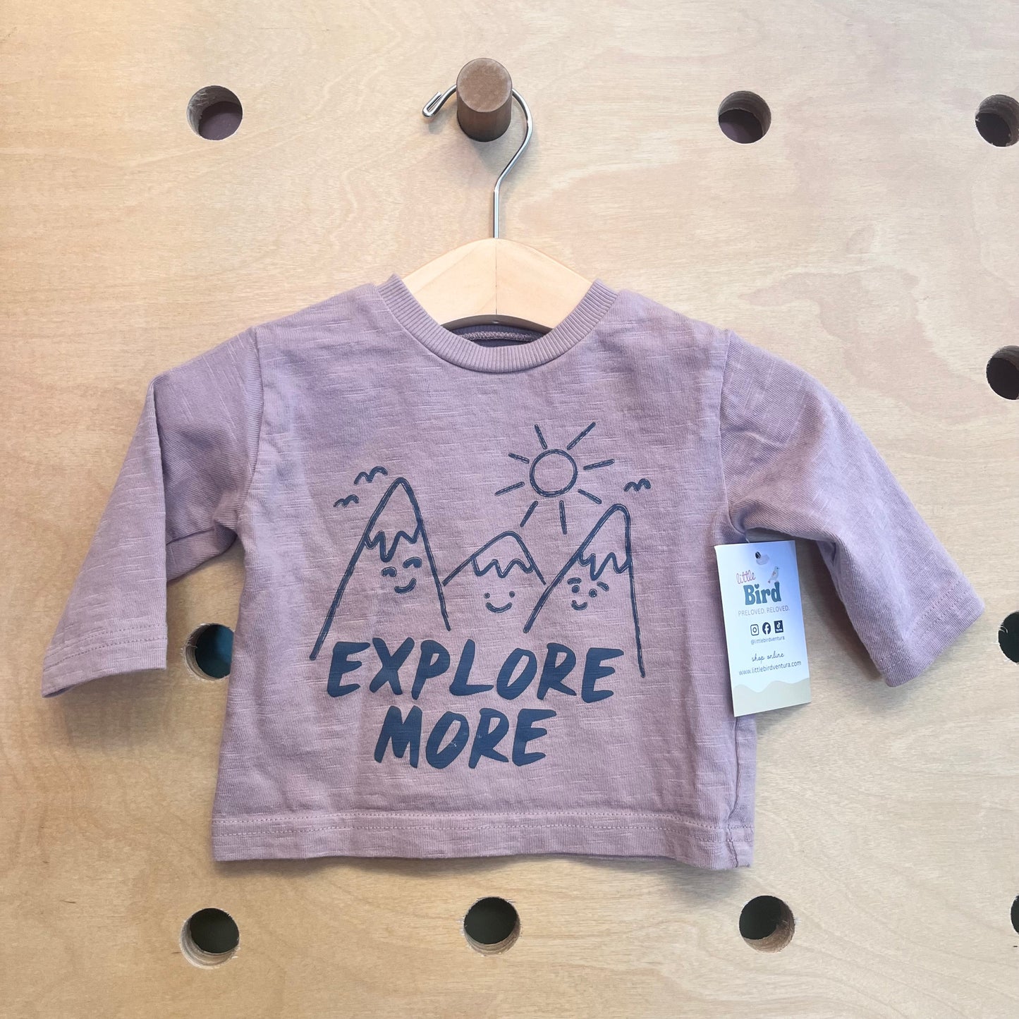 Muave 'Explore More' Organic LS