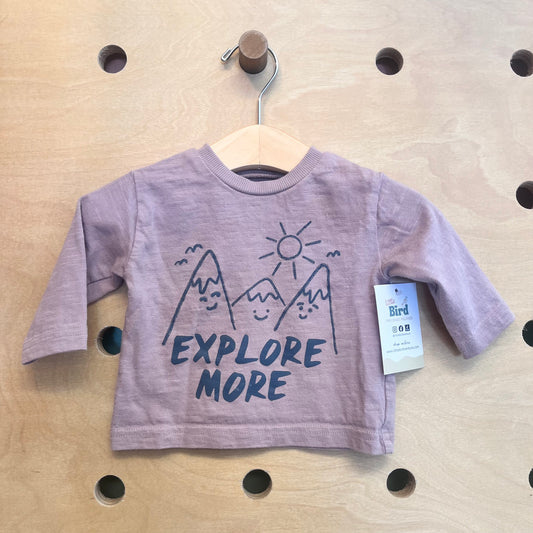 Muave 'Explore More' Organic LS