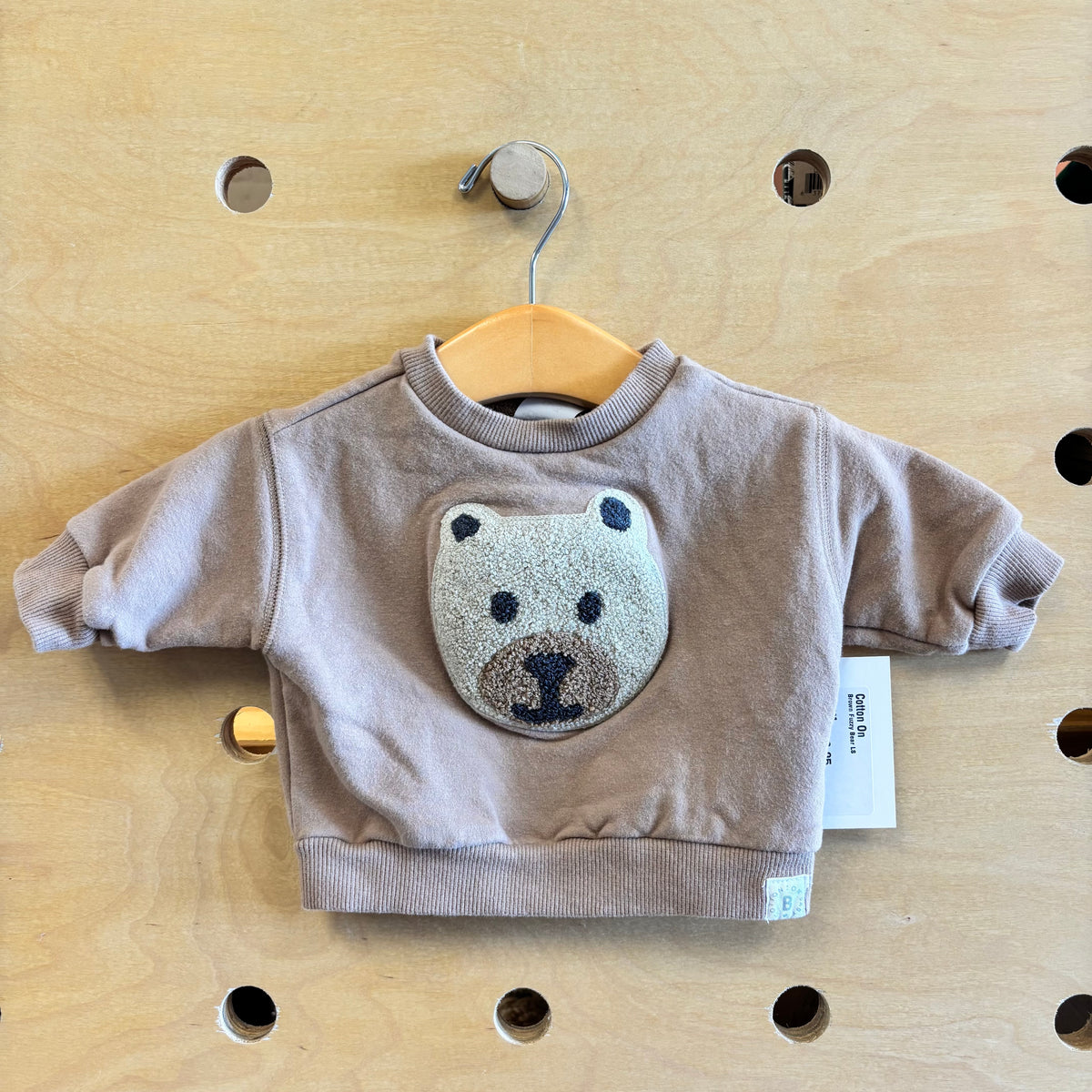 Brown Fuzzy Bear LS