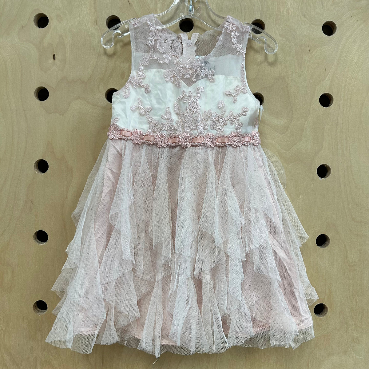 Blush Pink Lace+Tulle Dress