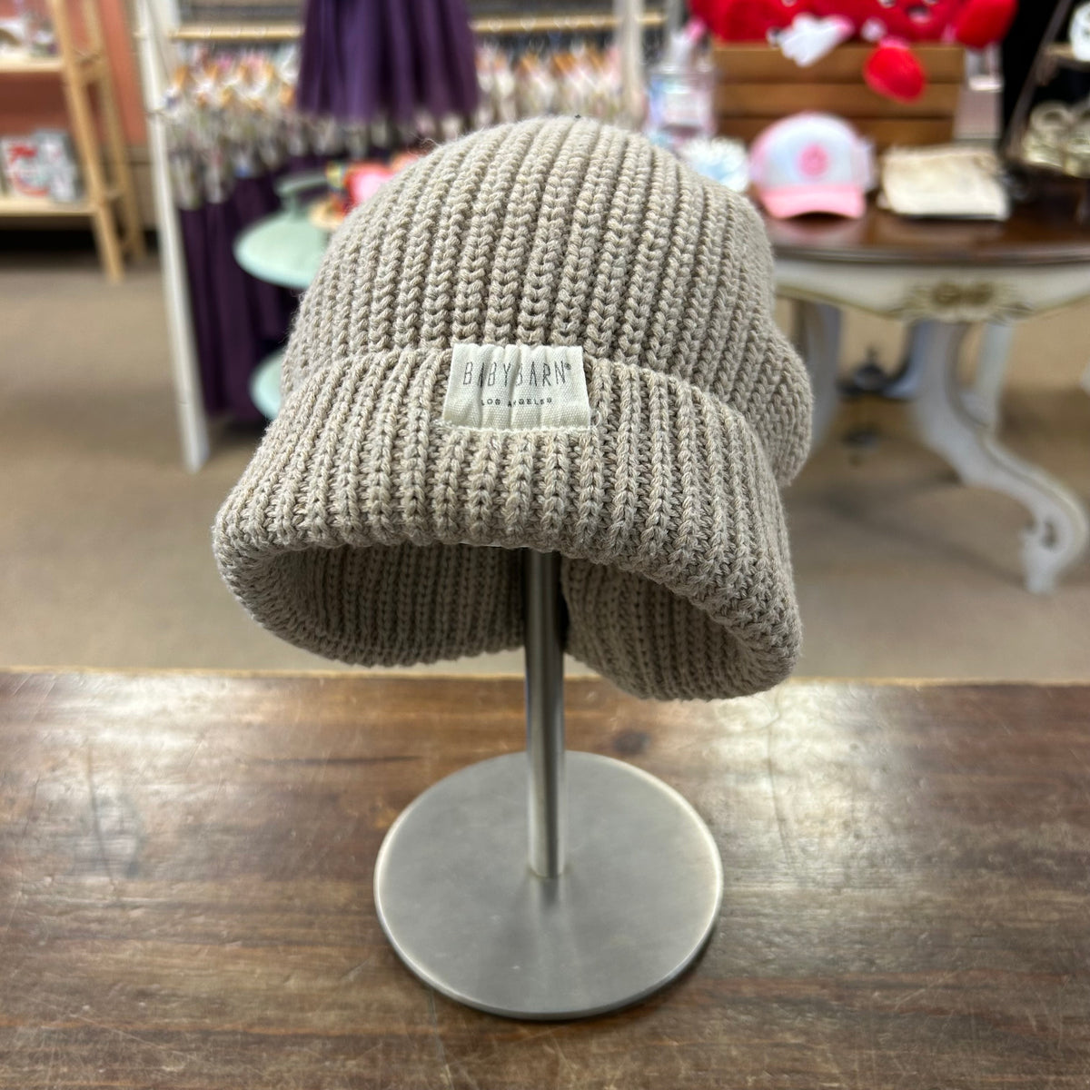 Tan Knit Beanie