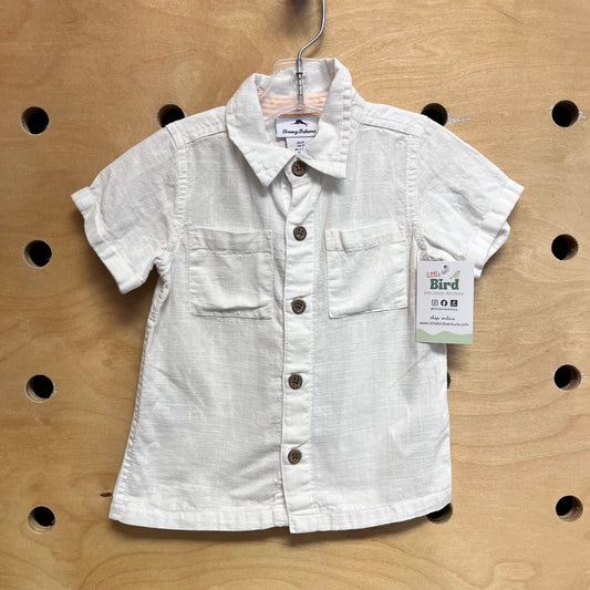 Cream Cotton Button Up