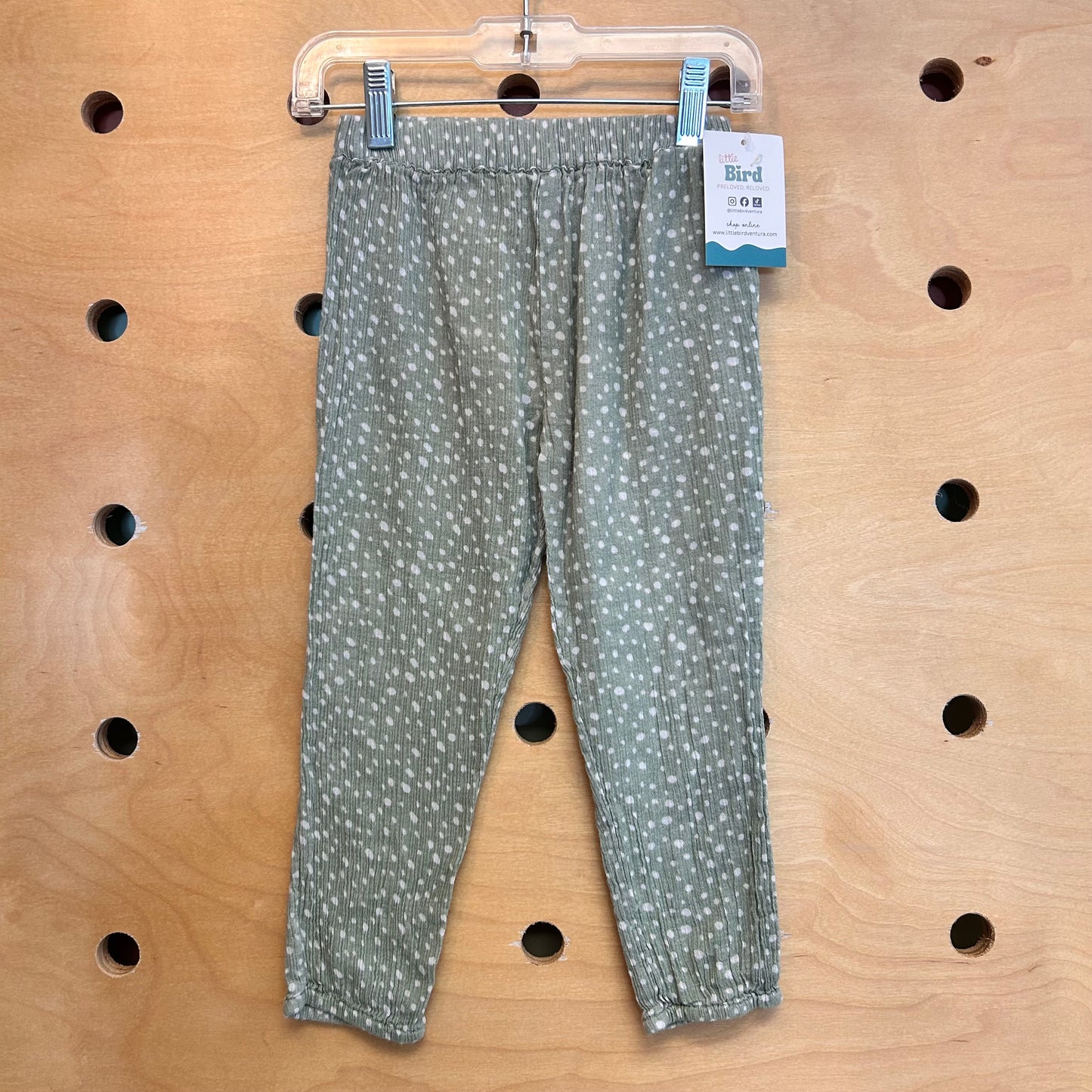 Mint/White Speckled Cotton Soft Pants