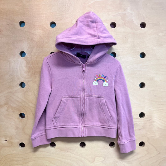 Rainbow Clouds Logo Zip Hoodie