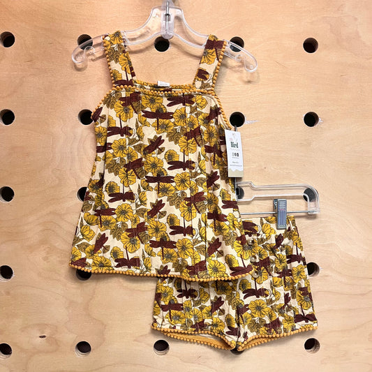 Yellow Dragonfly Organic Tank & Shorties