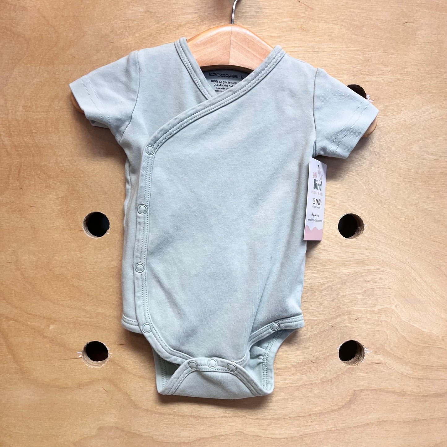 Organic Sage Wrap Bodysuit