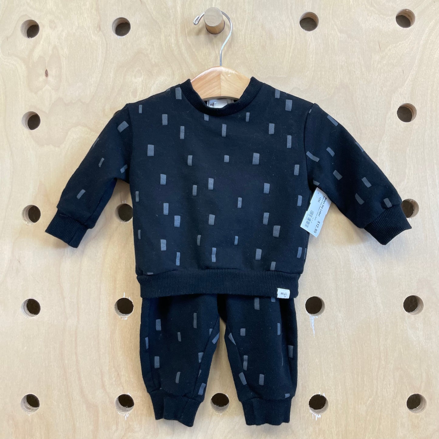 Black & Grey Organic Fleece Outfit