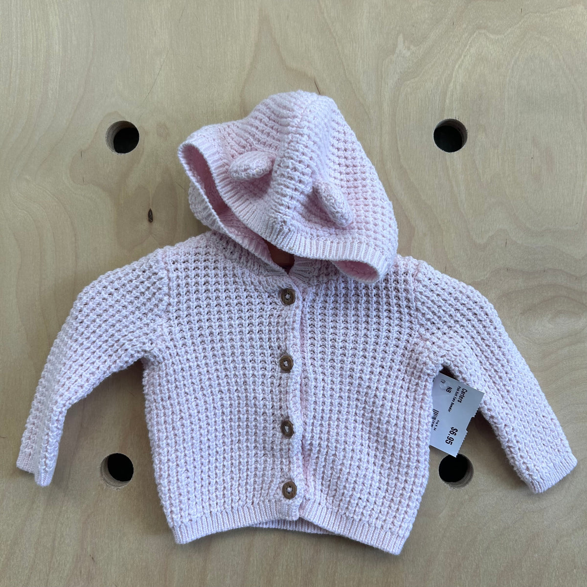 Pink Knit Ears Sweater