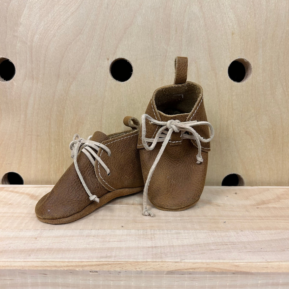 Leather Tie Up Moccasins