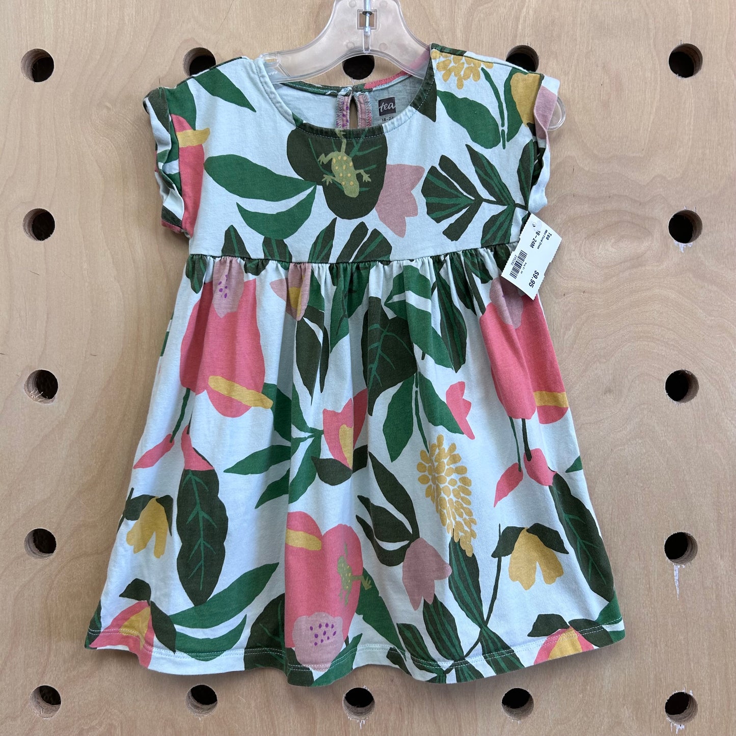 Mint Floral Dress