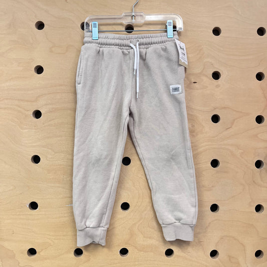 Beige Drawstring Joggers