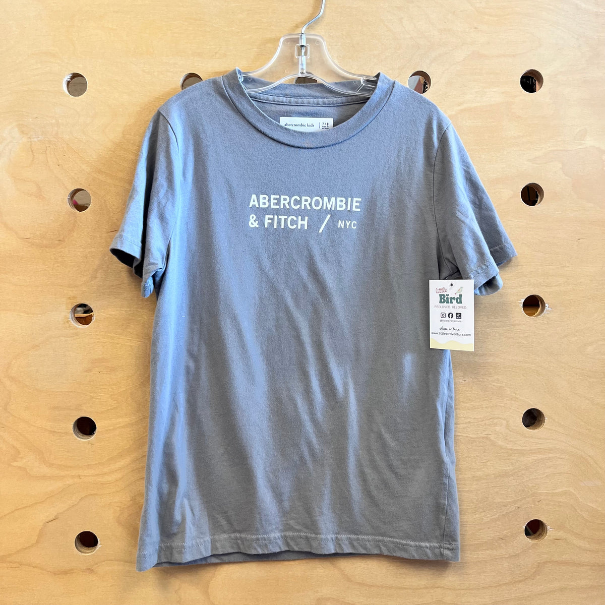 Grey/White Logo Tee