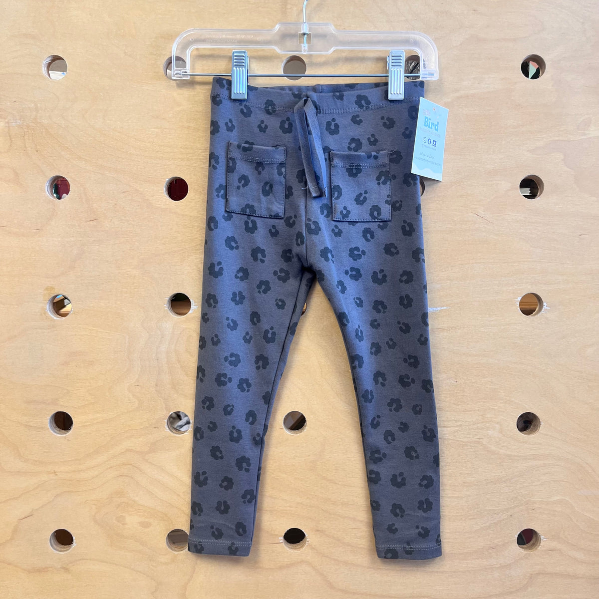 Grey Animal Print Leggings