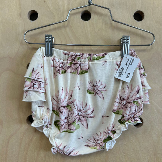 Cream & Pink Floral Bamboo Bloomers