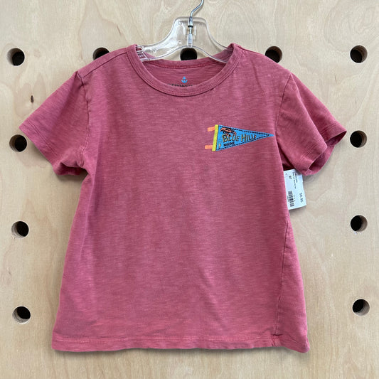 Dusty Red Blue Hill Tee