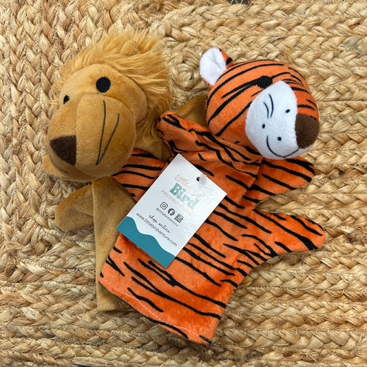 Lion & Tiger Hand Puppets
