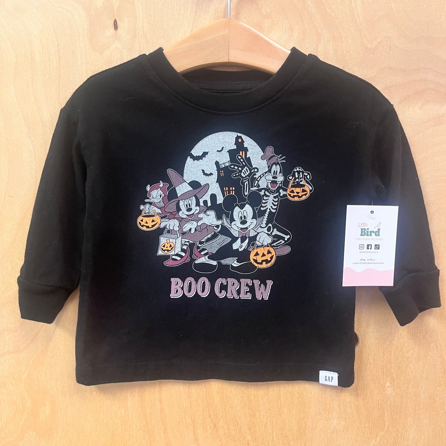 Black Boo Crew Halloween Tee