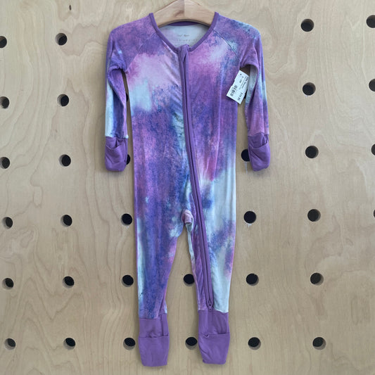 Purple Tie Dye Bamboo Zippy