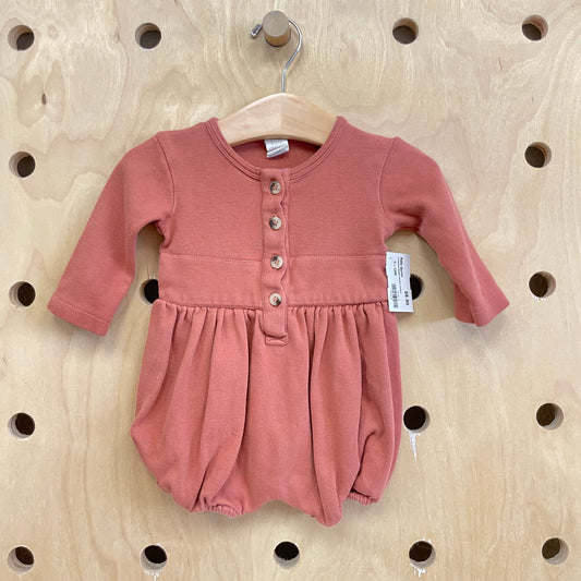 Terracotta Organic Bubble Romper