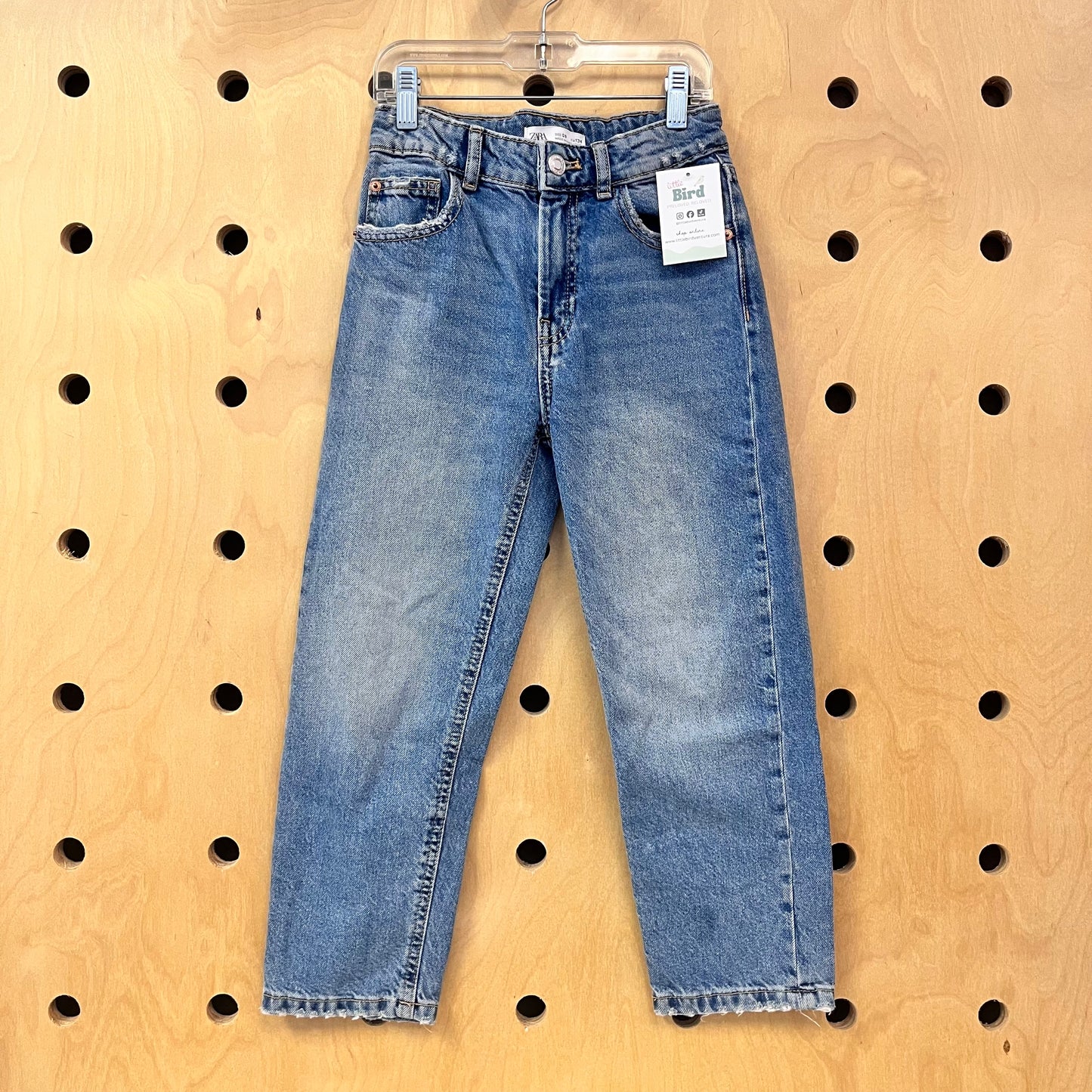 Distressed Straight Denim