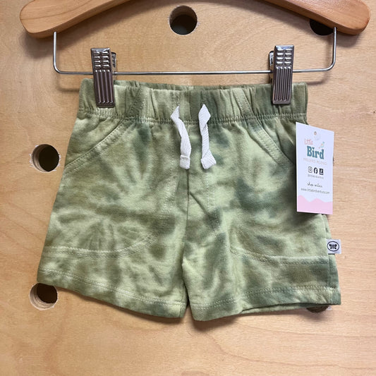 Organic Green Tie Dye Shorts