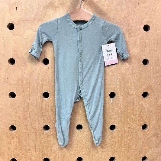 Blue Bamboo Snap Footies