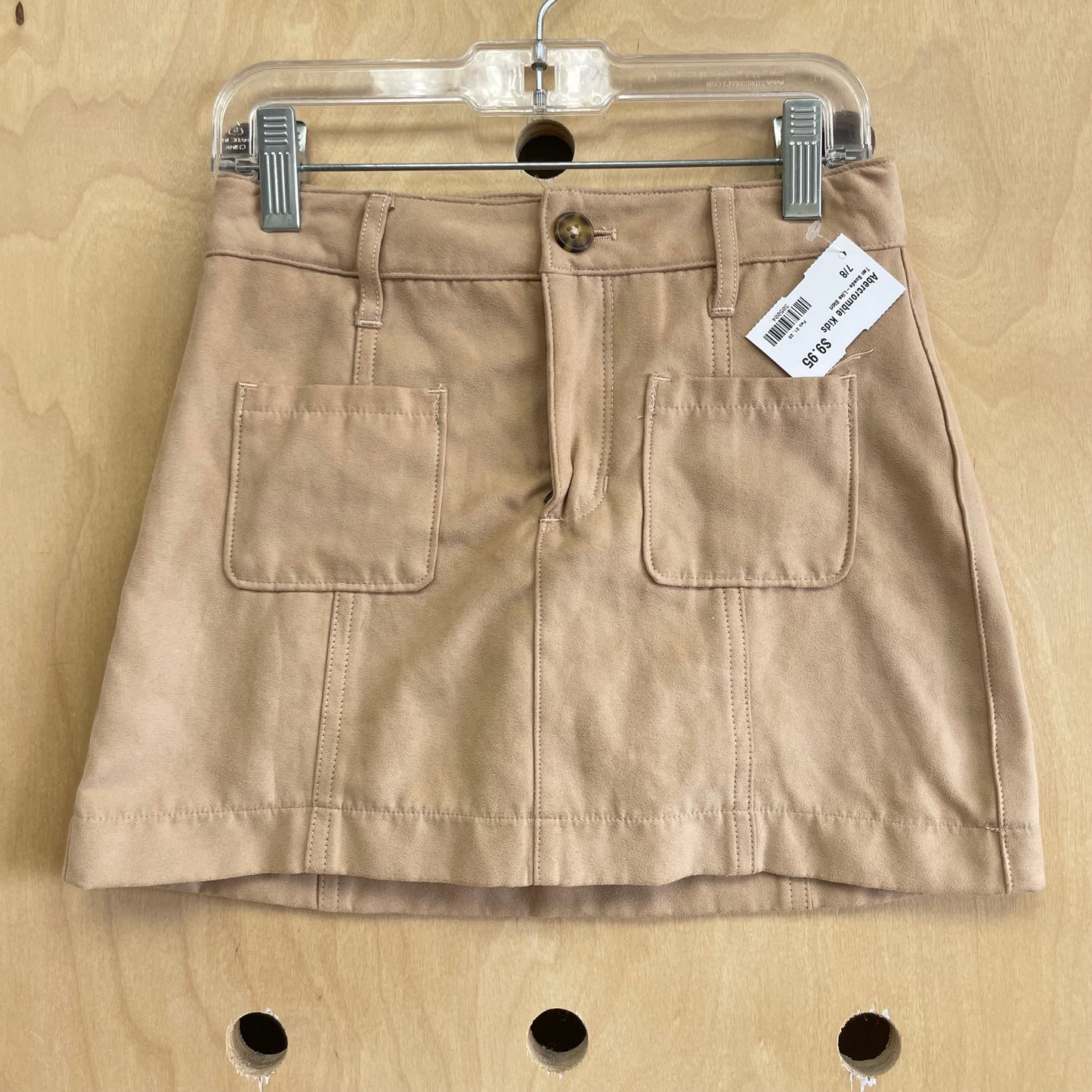 Tan Suede-Like Skirt