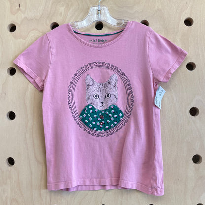 Pink Cat Portrait Tee
