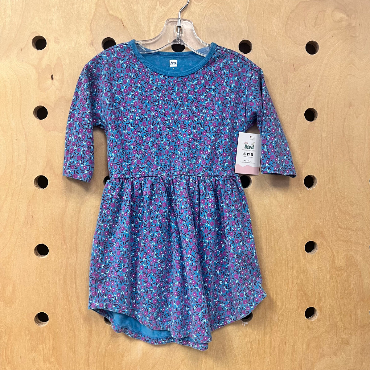 Blue & Purple Floral Dress