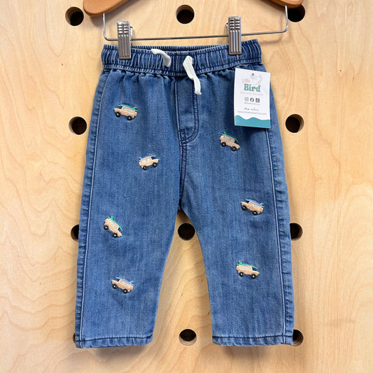 Embroidered Jeep Soft Pants