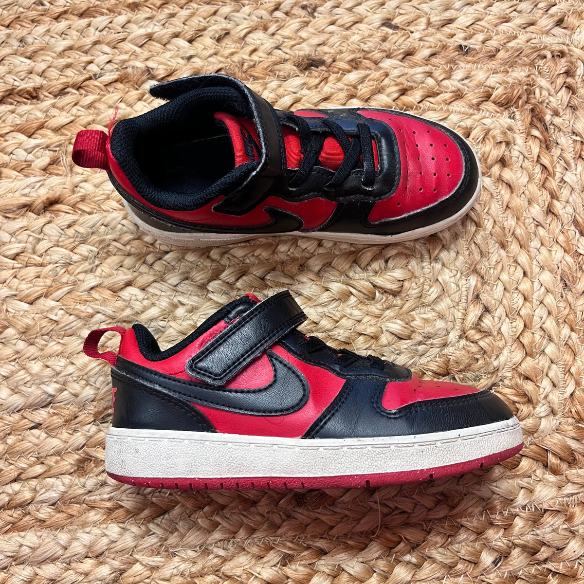 Red & Black Court Borough Sneakers