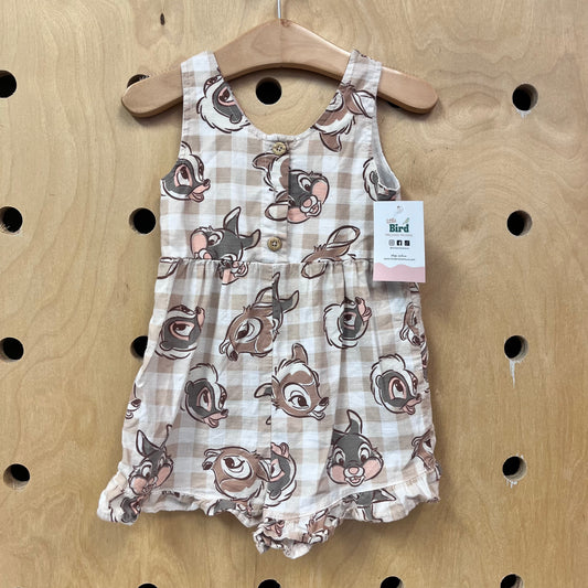 Checkered Bambi Romper