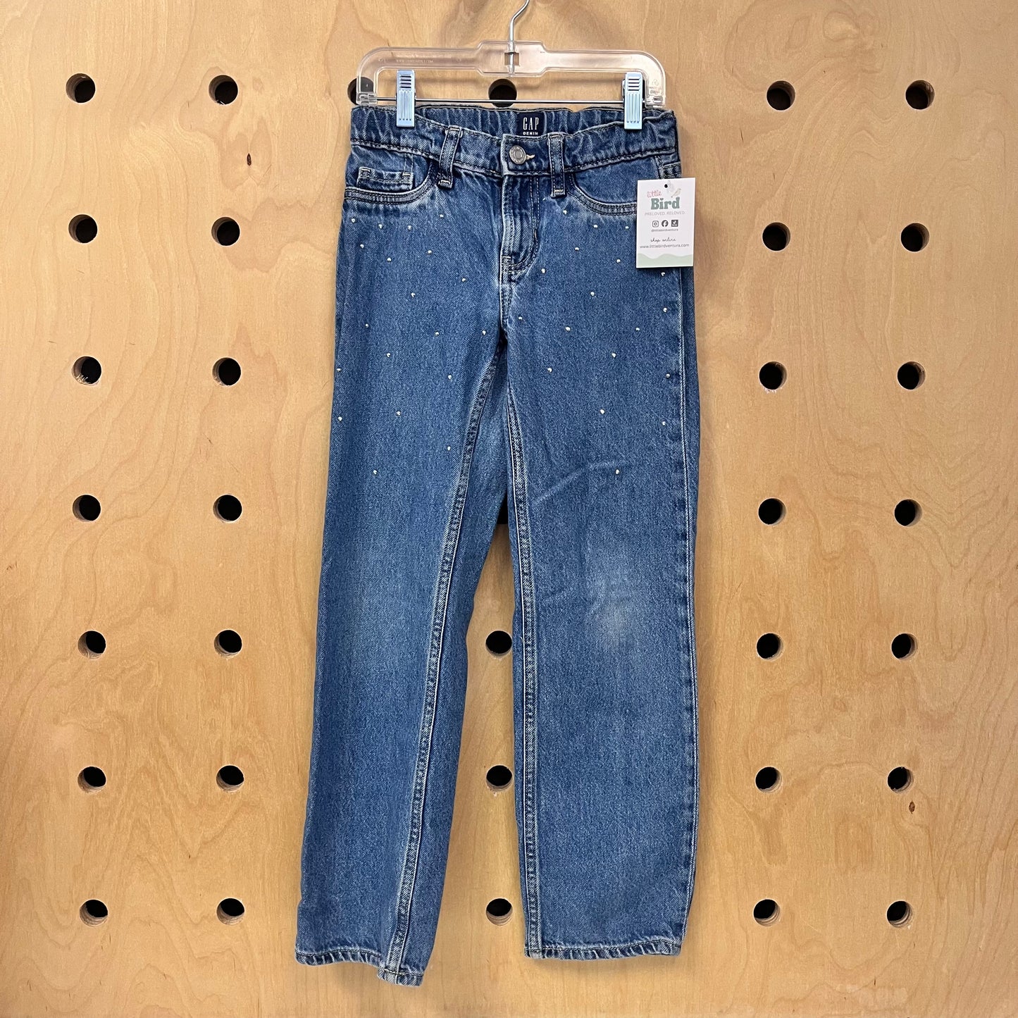Studded Straight Leg Denim