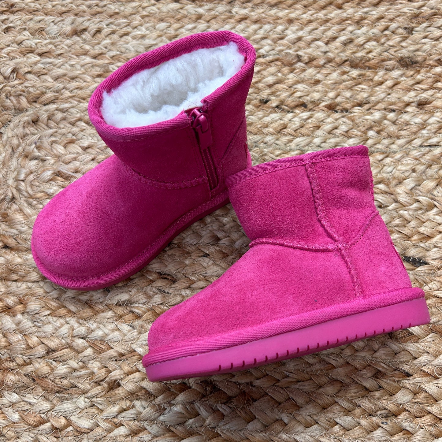 Bright Pink Fluffy Boots NEW!