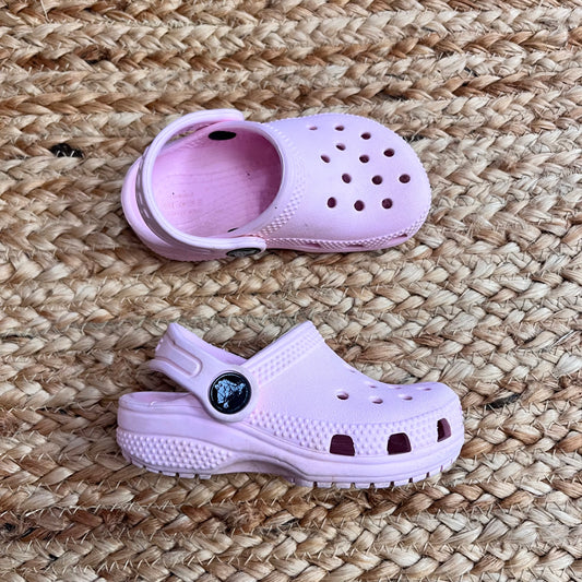 Pink Perforated Clogs