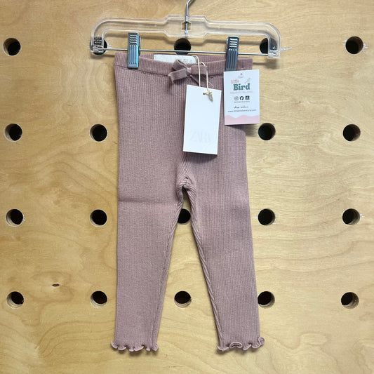 Mauve Ribbed Leggings NEW!
