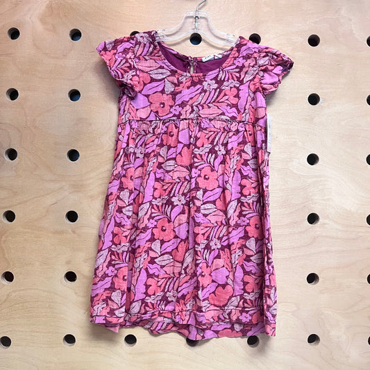 Marroon/Pink Floral Dress