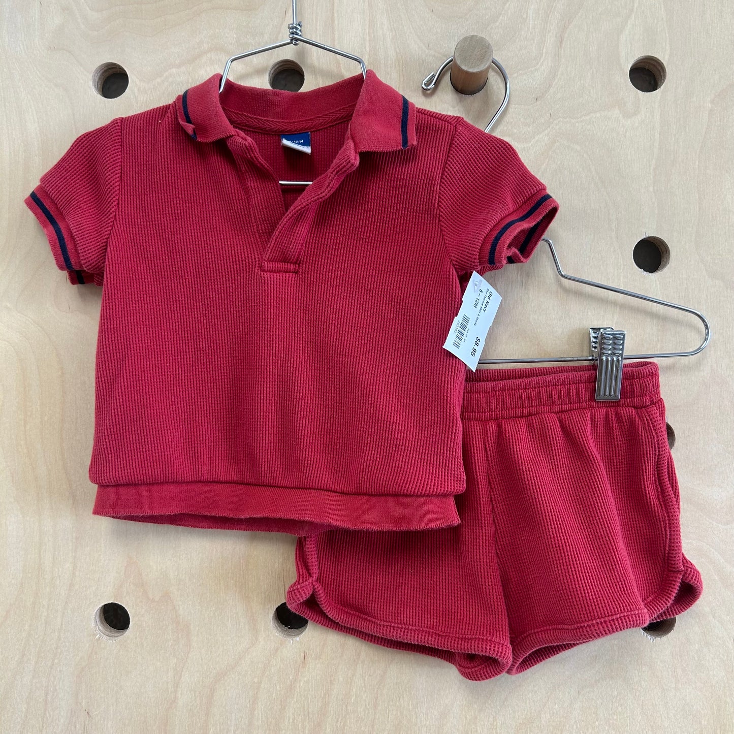 Red Thermal Shirt & Shorts