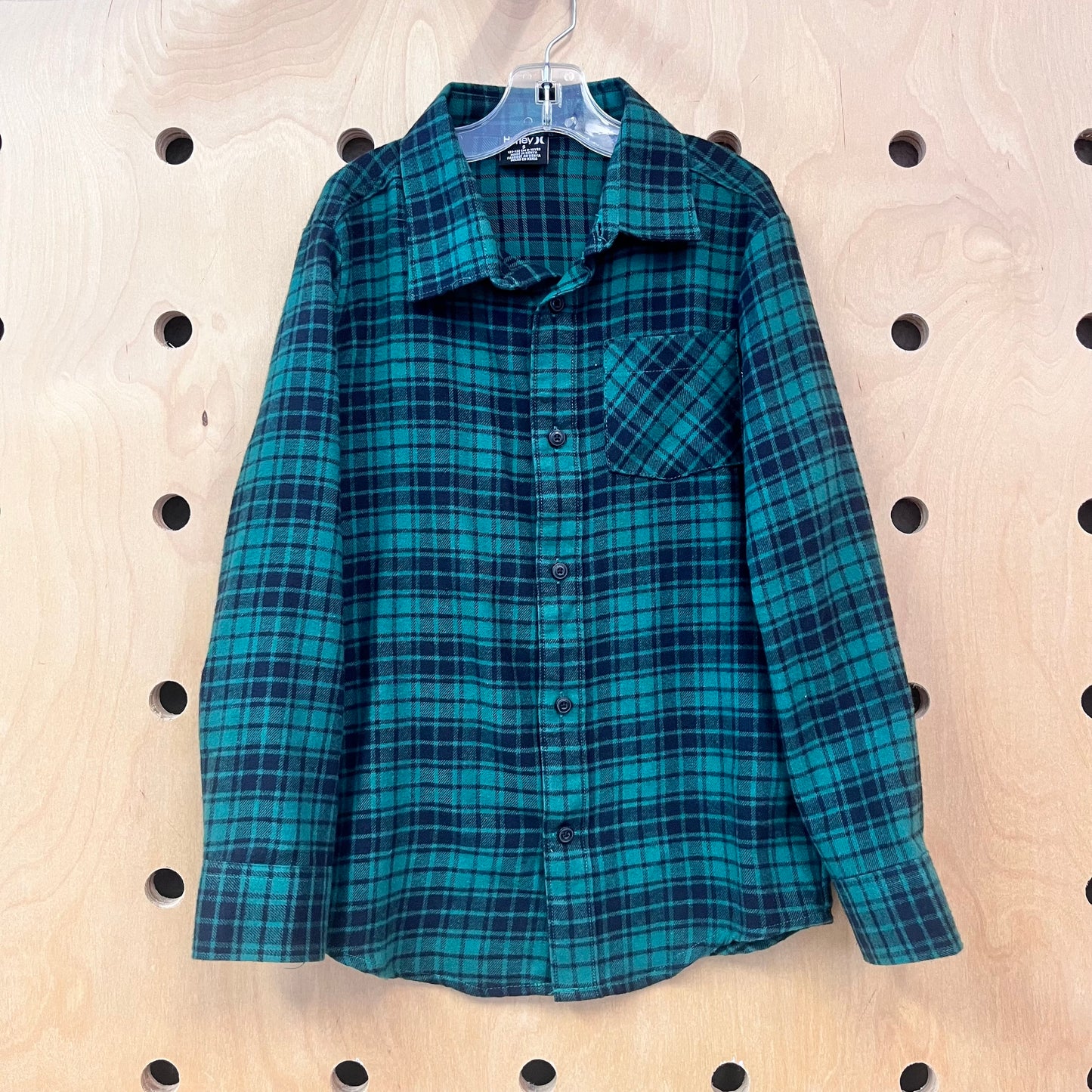 Green/Black Plaid Flannel