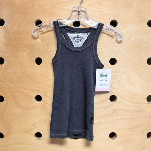 Grey Ribbed Tank