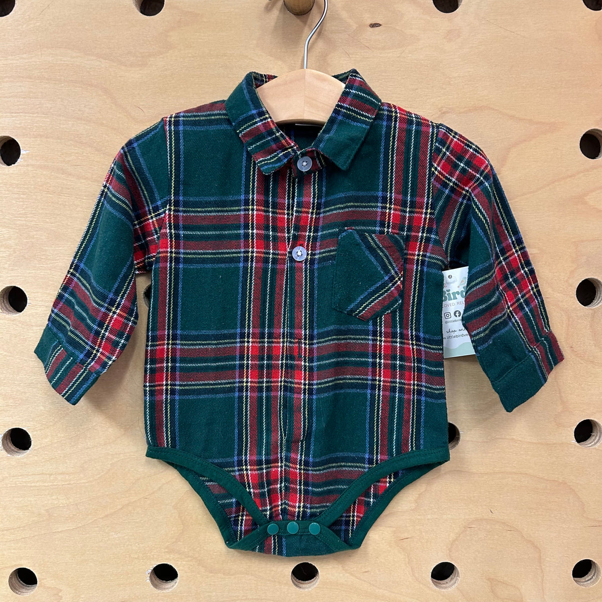 Red/Green Flannel Bodysuit