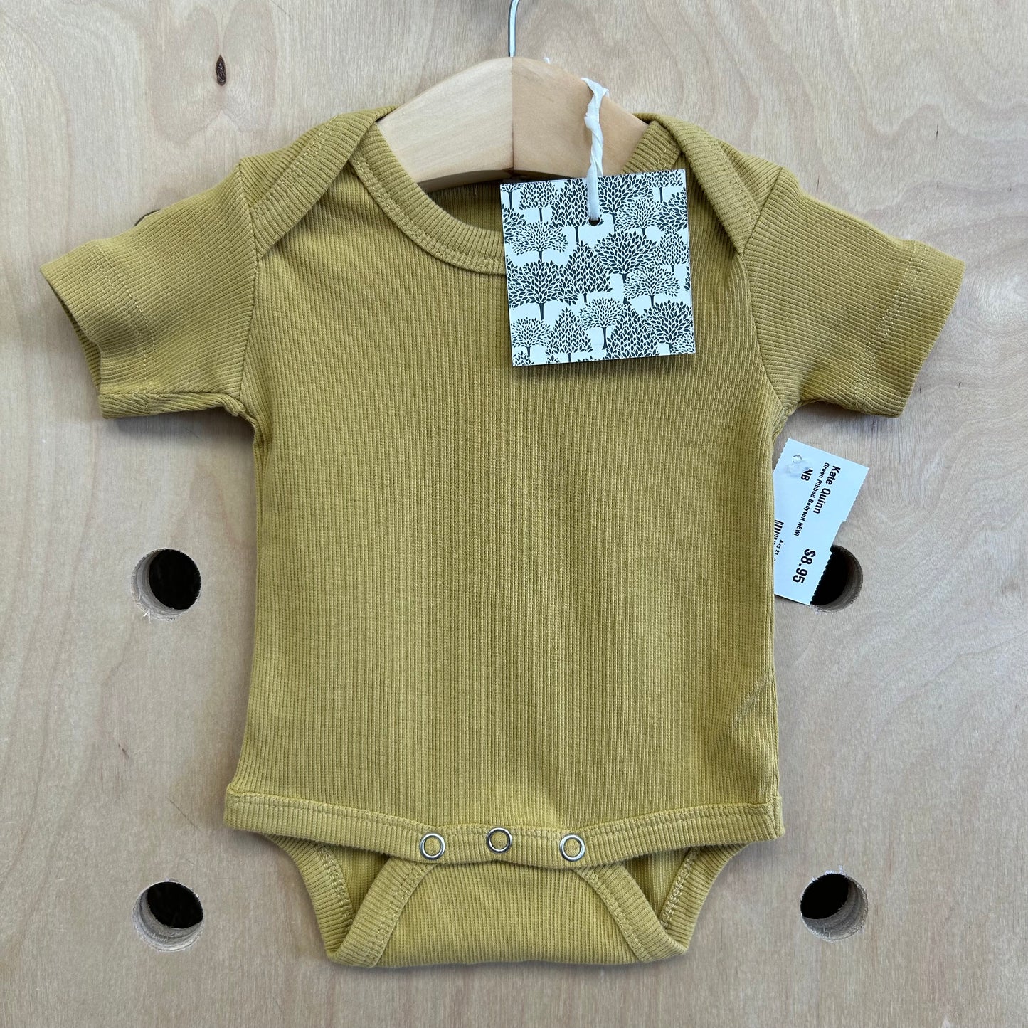 Green Ribbed Bodysuit NEW!