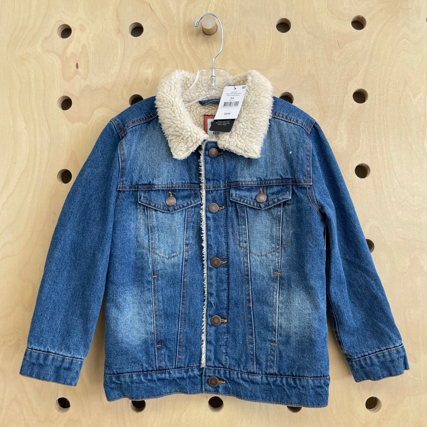 Fuzzy Lined Denim Jacket NEW!