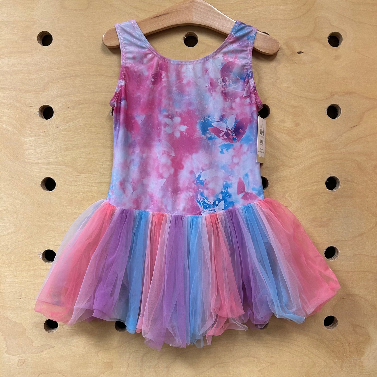 Pink Colorful Watercolor Tutu Leotard