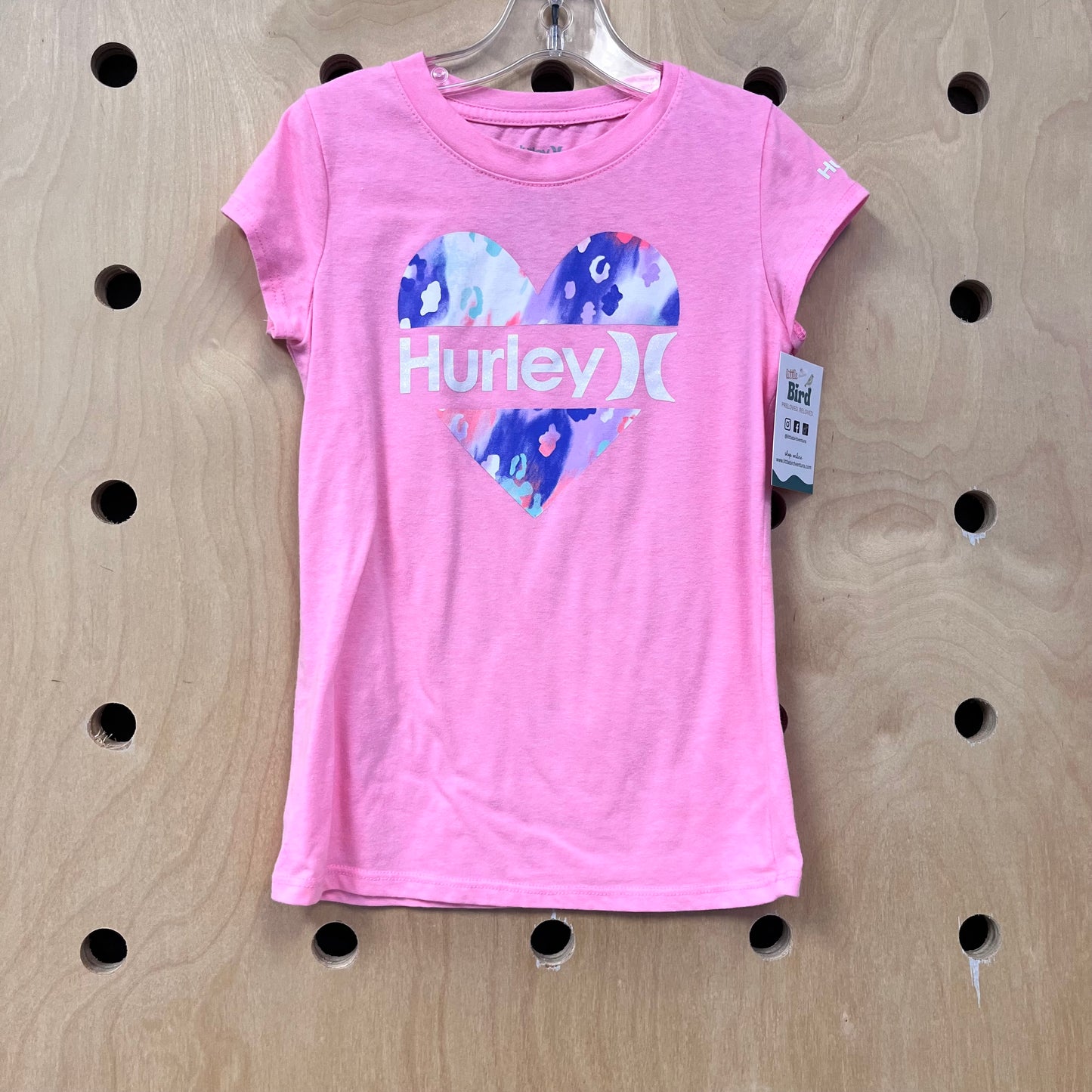 Pink Tie Dye Heart Tee