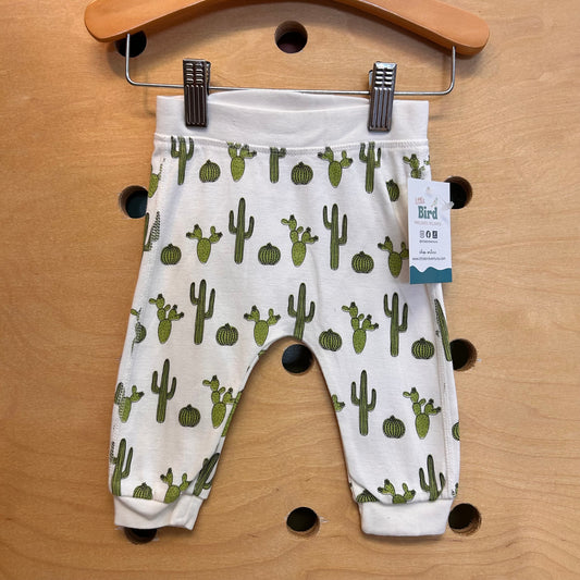 Organic White/Green Cactus Leggings
