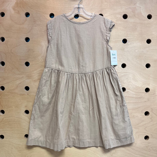 Tan Linen Blend Dress