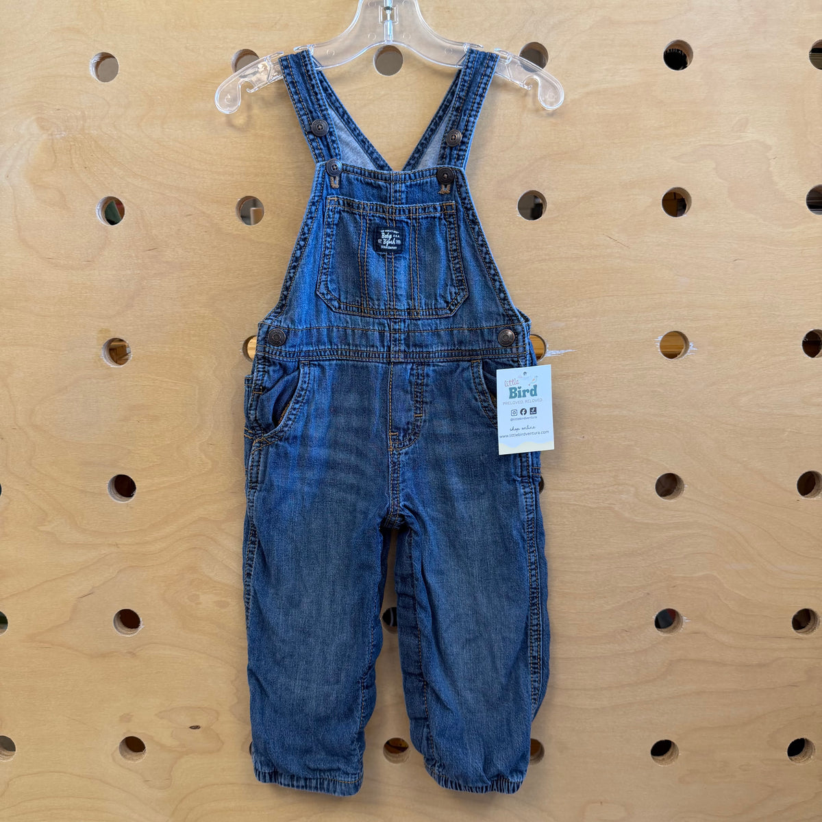 Lined Denim Overalls